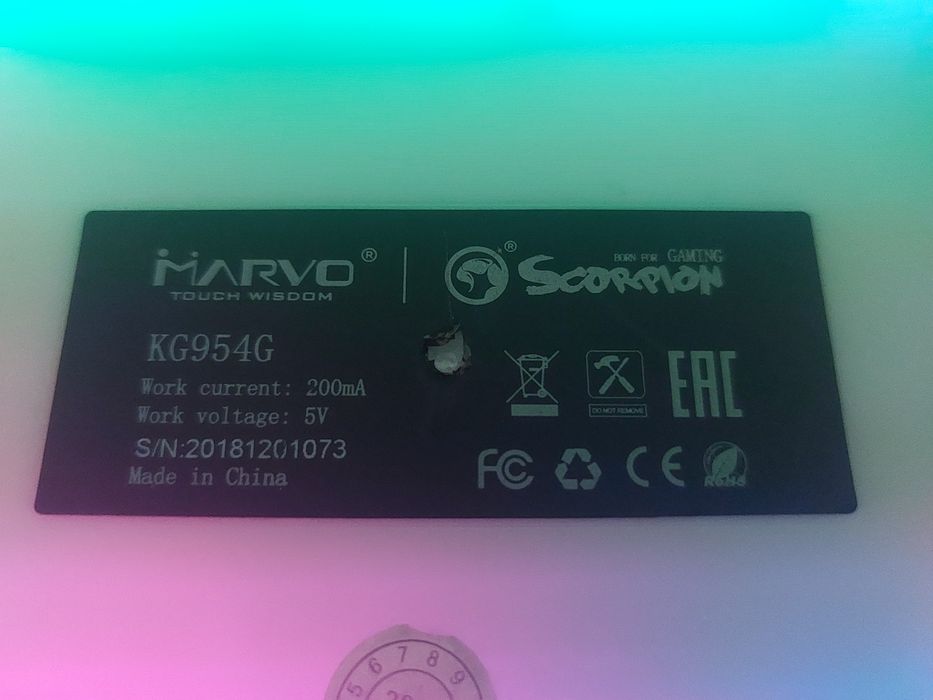 Tastatură gaming mecanică Marvo KG954G