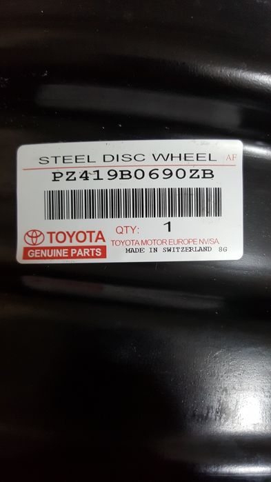 Оригинални джанти за Тойота