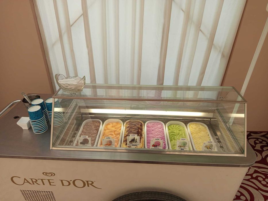 Vitrina inghetata tip carucior