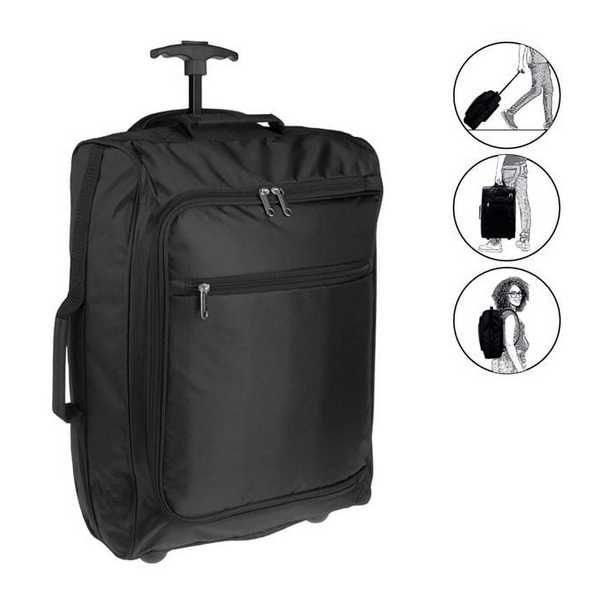 Куфар-Раница с колелца, 27л., Черен