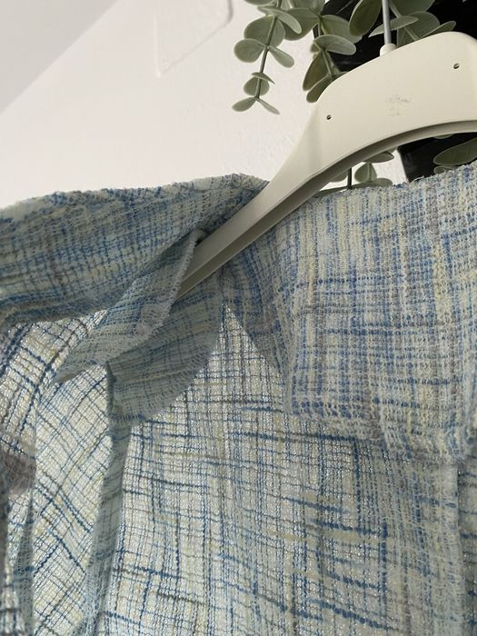 Sacou / camasa dama alb albastru