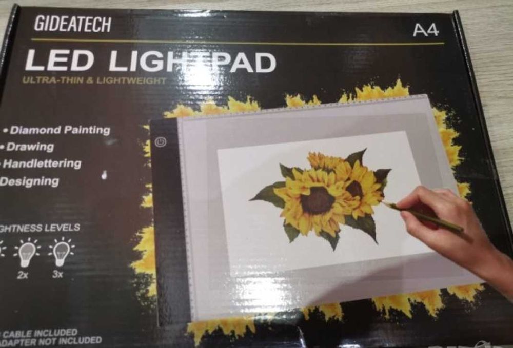 Акция! LED светеща подложка за рисуване Ultra thin A4