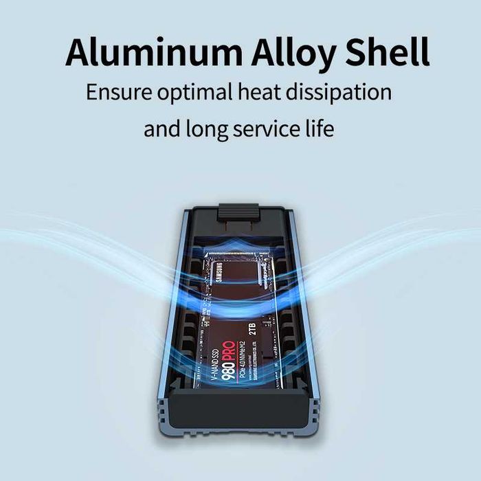 ACASIS Adaptor SSD M.2 NGFF NVMe la USB 3.0 / USB-C rack cu carcasa