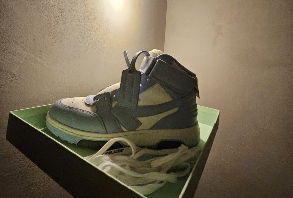 Off white Out Of Office High-Top Baby Blue
