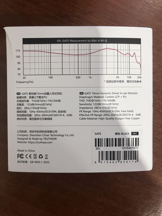 Игровые IEM наушники Truthear GATE