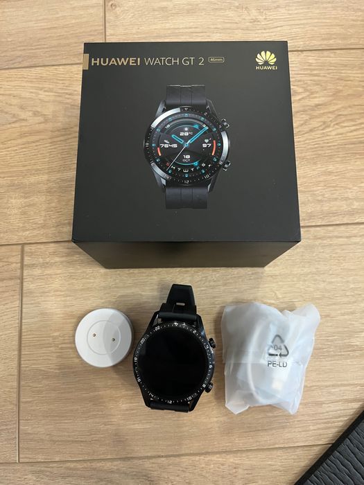 Смарт часовник Huawei Watch GT 2 46 мм, като нов, без следи от употреба, оригинална кутия