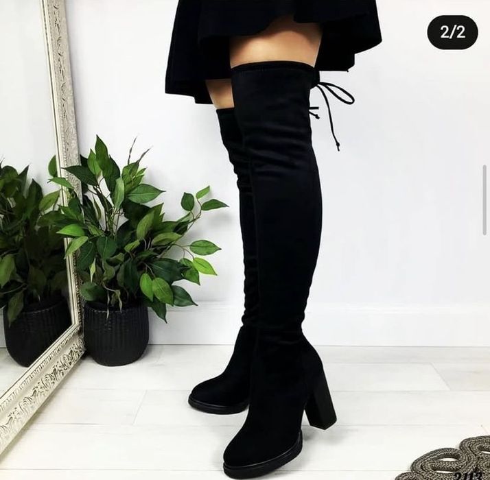 Продам сапоги женские замша