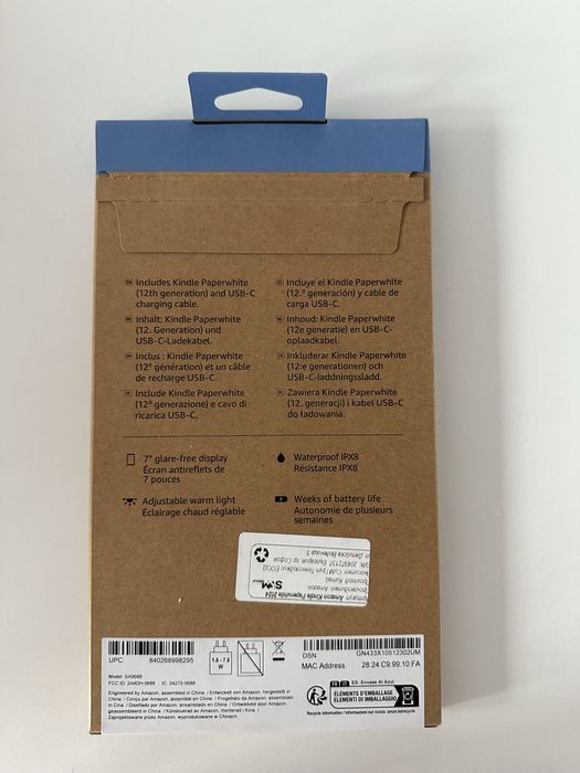 Киндъл Kindle Paperwhite 16GВ 12 gen 2024