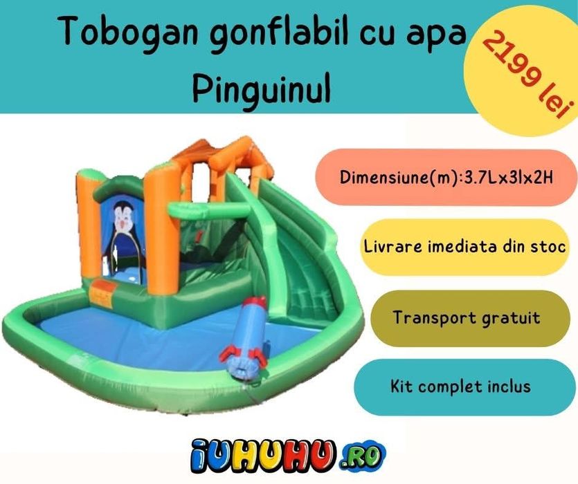 Tobogane gonflabile, castele gonflabile, tobogan cu apa, loc de joaca