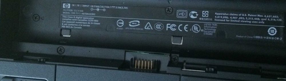 Laptop HP dv 2000 black