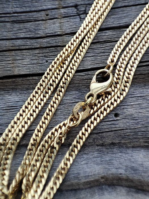 Lantisor lant aur retro 18k pentru ou Faberge pandantiv
