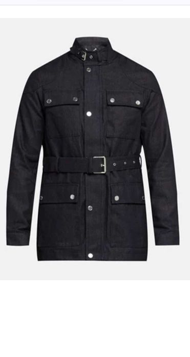 Яке Michael Kors /дълго/ междусезонно палто, индигово синьо (Размер L)