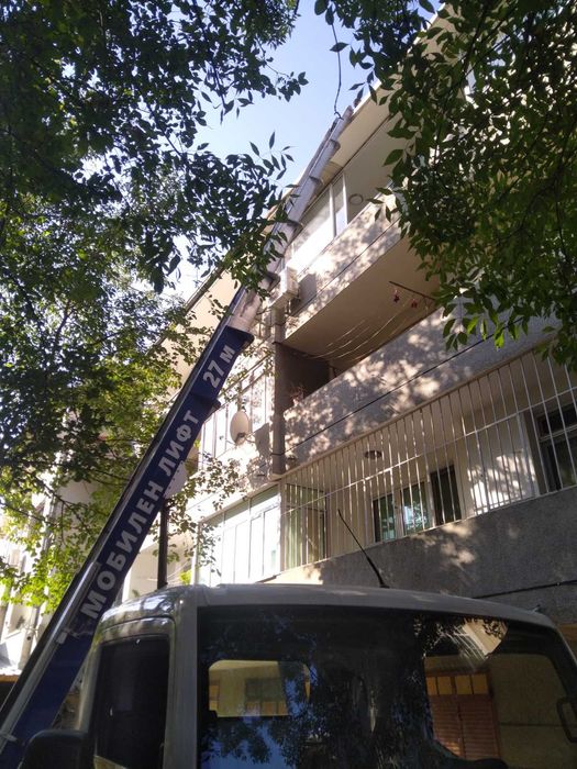 Мобилен хаспел. Строителен асансьор