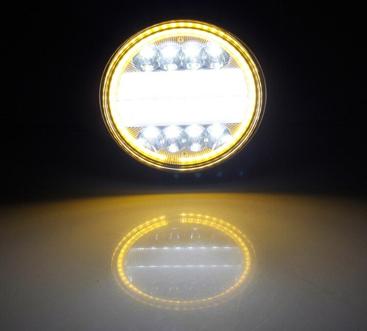 Proiector led auto moto 72W FLOOD+SPOT cu Angel EYES XTC Lights