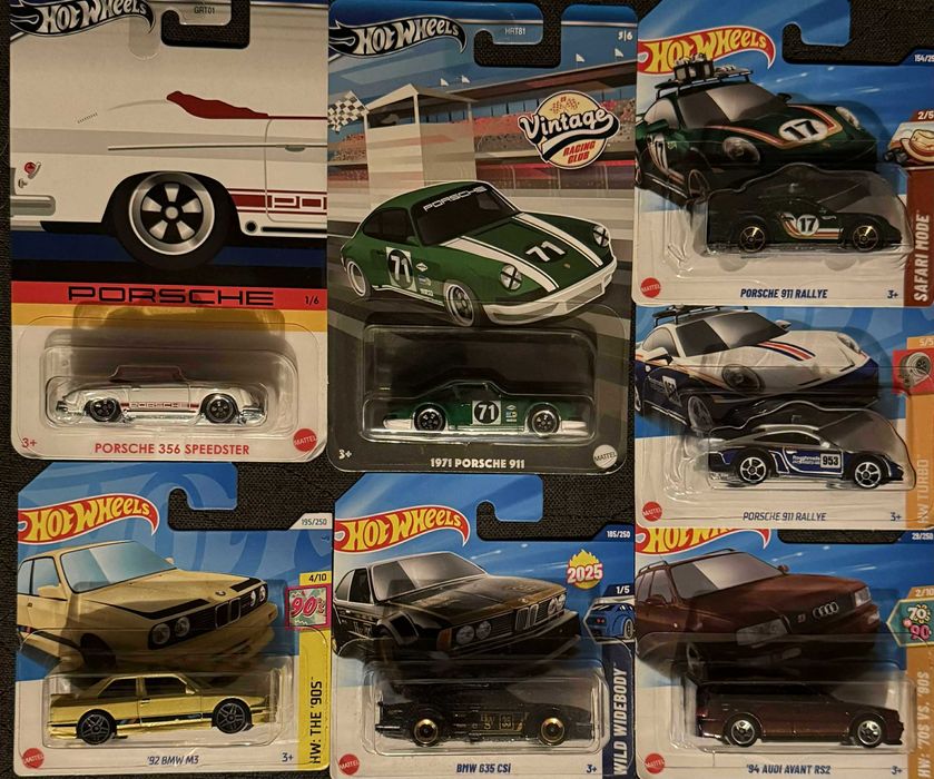 Hot Wheels, Matchbox и Minichamps