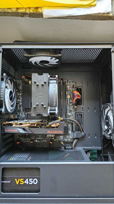 Desktop PC Ryzen 5600T, RX6500XT 8 Gb, 16 GB DDR4, 1 TB NVMe -garantie