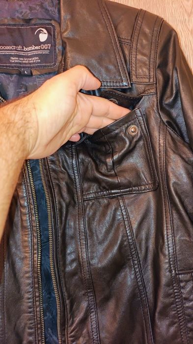 Geacă vintage de piele damă fete