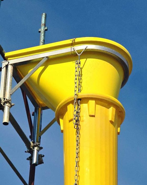 Sistem evacuare moloz, jgheaburi evacuare deseuri, tobogan moloz