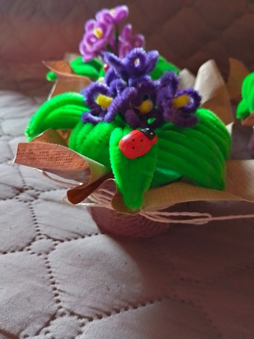 Цветя ръчна изработка