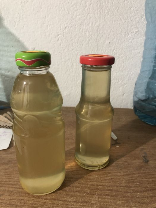 Sirop de capsuni, prune, soc procesat