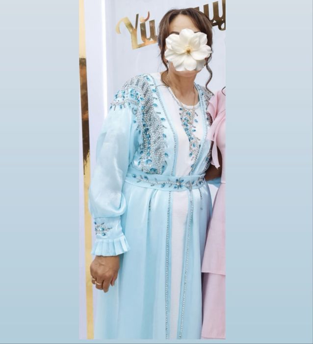 Нарядная двойка абайка + платье