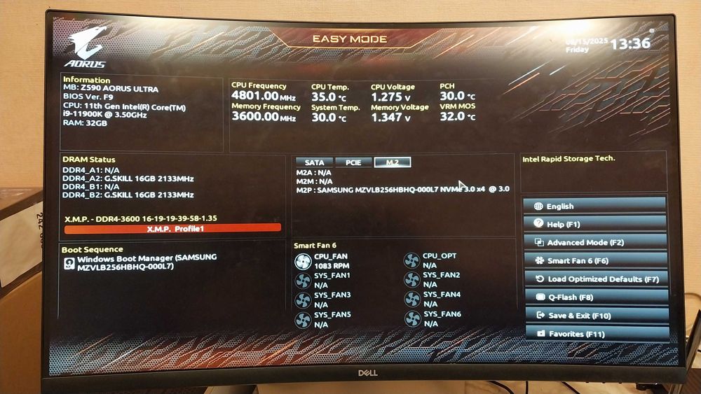 Процессор Core i9 11900K. Сокет LGA 1200. Самый старший 11го поколения