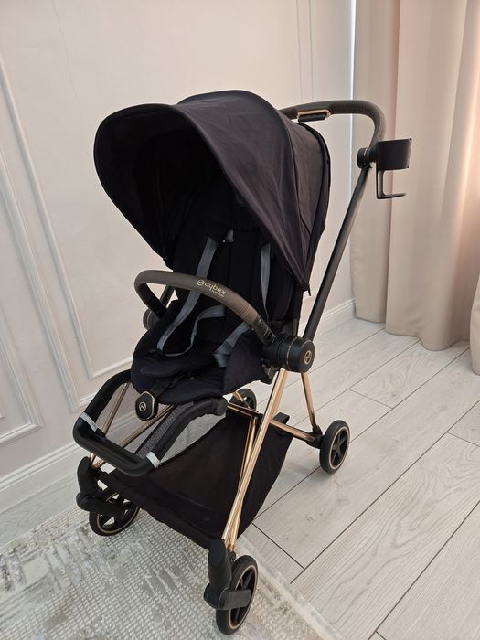 Коляска Cybex MIOS  Sepia Black на раме Rosegold