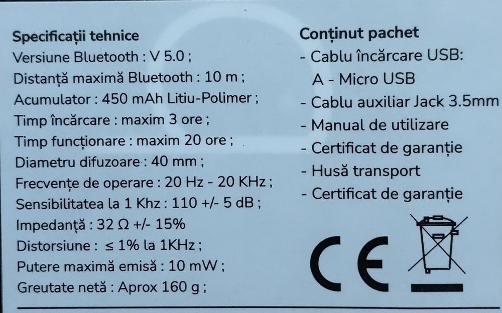 Căști Rockerz 400 / 610, Bluetooth - noi, sigilate