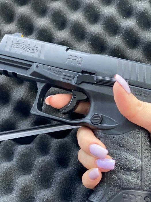 Pistol AIRSOFT Bile Cauciuc/VOPSEA/Creta Walther PPQ 26J NOU!