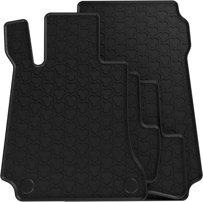 Гумени стелки Mercedes C Класа W204 2007 - 2014 със закопчалки Полски