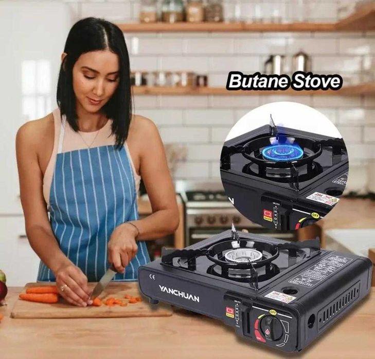 Aragaz portabil 2 in 1 camping  la butelie GPL sau propan spray