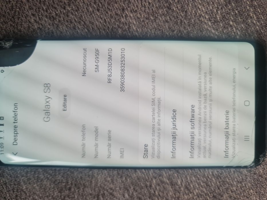 Samsung S8 pentru piese .