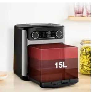 Friteuza cu aer cald TEFAL Easy Multifunction Fry FW5558E0, 15l, 1800W, negru