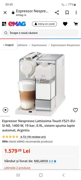 Nesspreso de'longhi