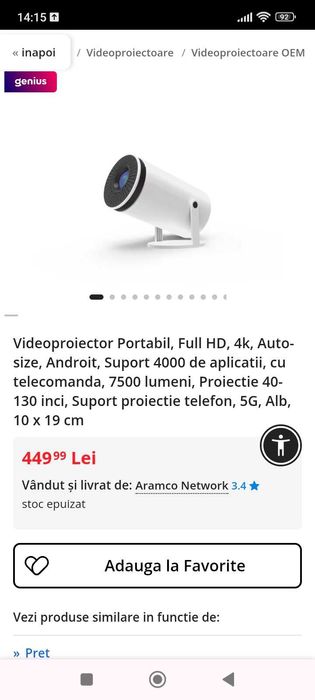 Vând video prejector