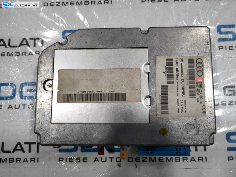 Unitate Modul Calculator Bluetooth Telefon Audi A6 C6 4F 2005 - 2011 Cod 4E0862333C 4E0910333E [L4801]