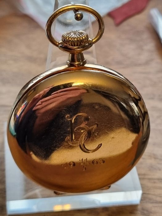 Omega златен  джобен 14к