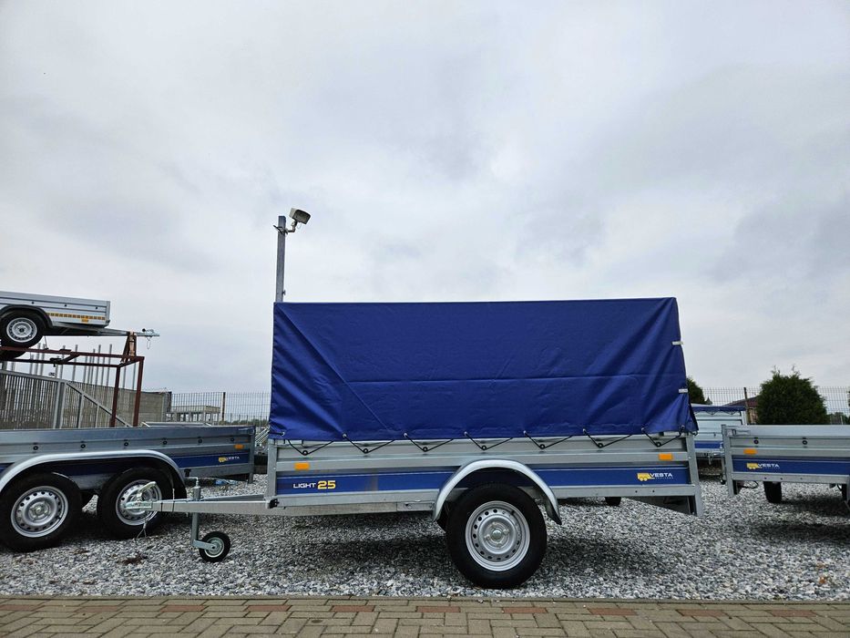 Remorca 750 kg,VESTA 25  ,1 Ax , 250x 135 x 37 cm ( si in  RATE!! )