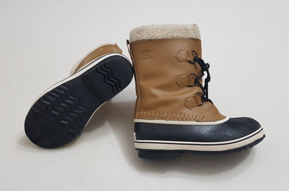 SOREL Youth CARIBOU - Cizme de iarnă - beige, ghete impermeabile nr 35