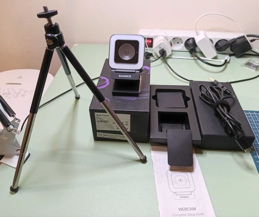 2K Webcam SANNCE W400 – автофокус, 2 микрофона