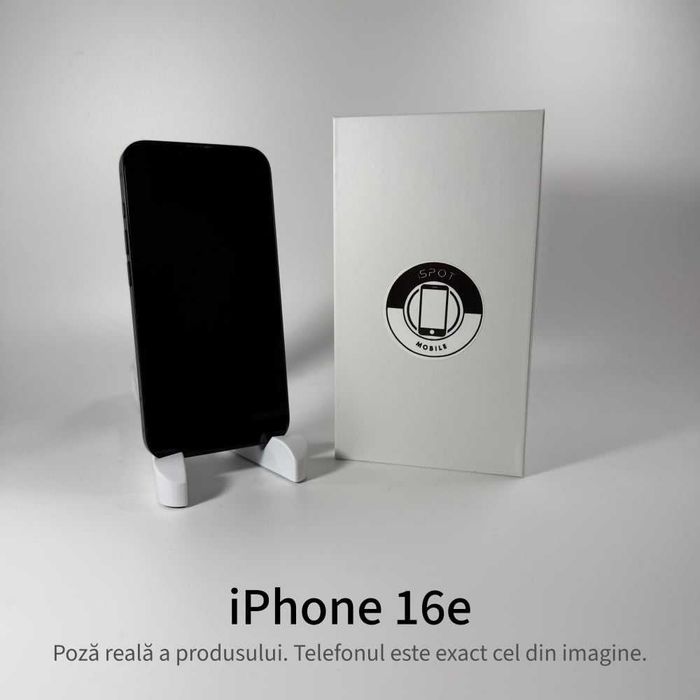 ispotmobile.ro iPhone 16e 128GB Black Garanție 2 ani