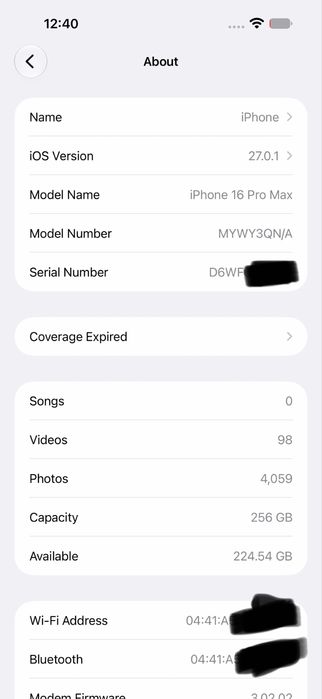 IPhone 16 Pro Max Natural Titanium 256Gb 86% Bat