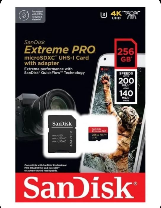 Карты памяти SanDisk MicroSD и SD флешки