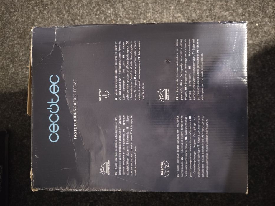 Vând aparat de călcat CECOTEC fast & furious 8050 x-treme NOU