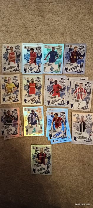 Vând cartonașe Topps Match Attax UCC 24/25