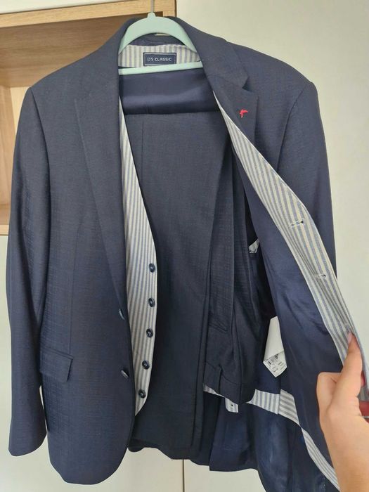 Costum complet Damat sacou pantaloni vesta