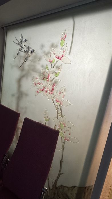 Стеклянные двери-купе