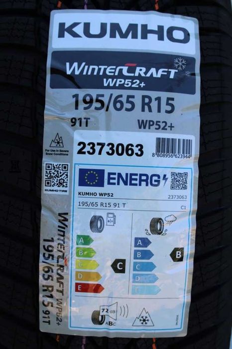 Anvelope iarna noi 195/65R15 91T Kumho (Korea) DOT 2025