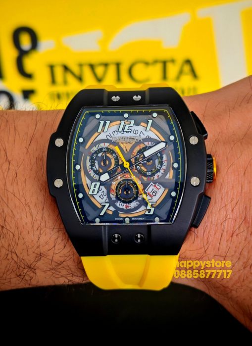 INVICTA JM Correa Swiss Yellow LIMITED EDITION, Инвикта нов часовник