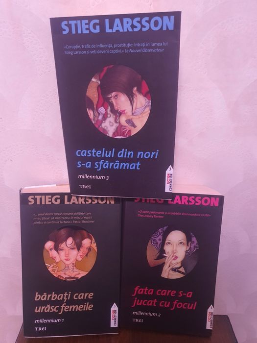Ian Fleming  007    Agatha Christie  H.Poirot Stieg Larsson  3 volume